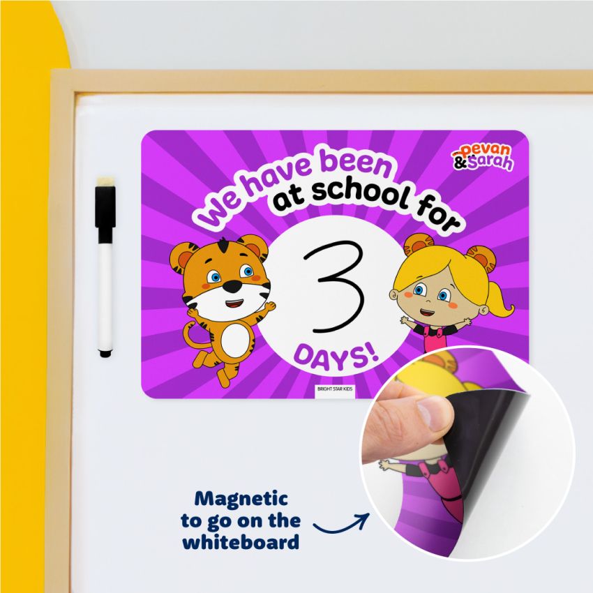 Pevan & Sarah Dry Erase School Day Counter gallery image №1