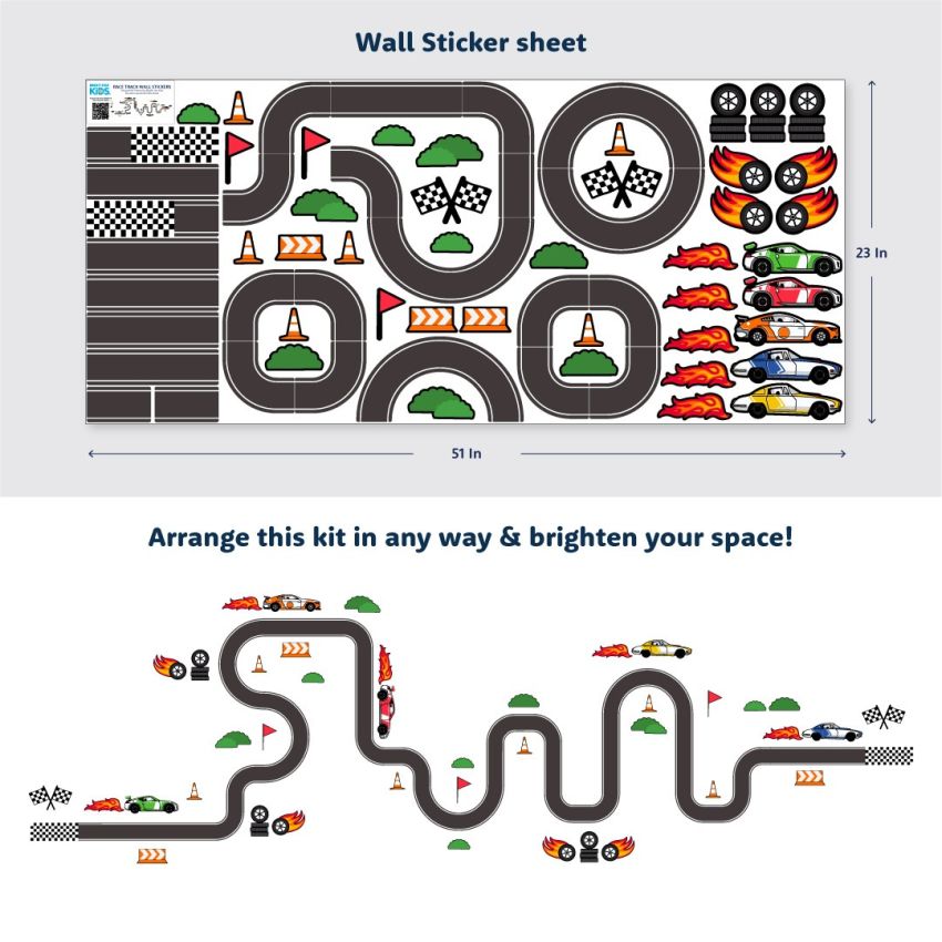 Race Track Wall Stickers