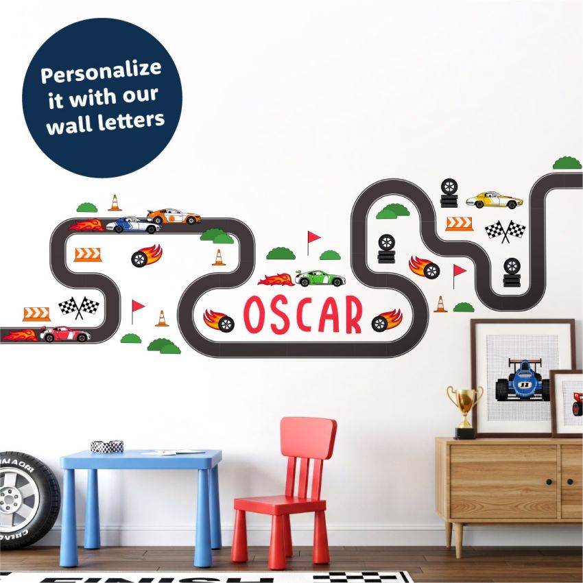 Race Track Wall Stickers