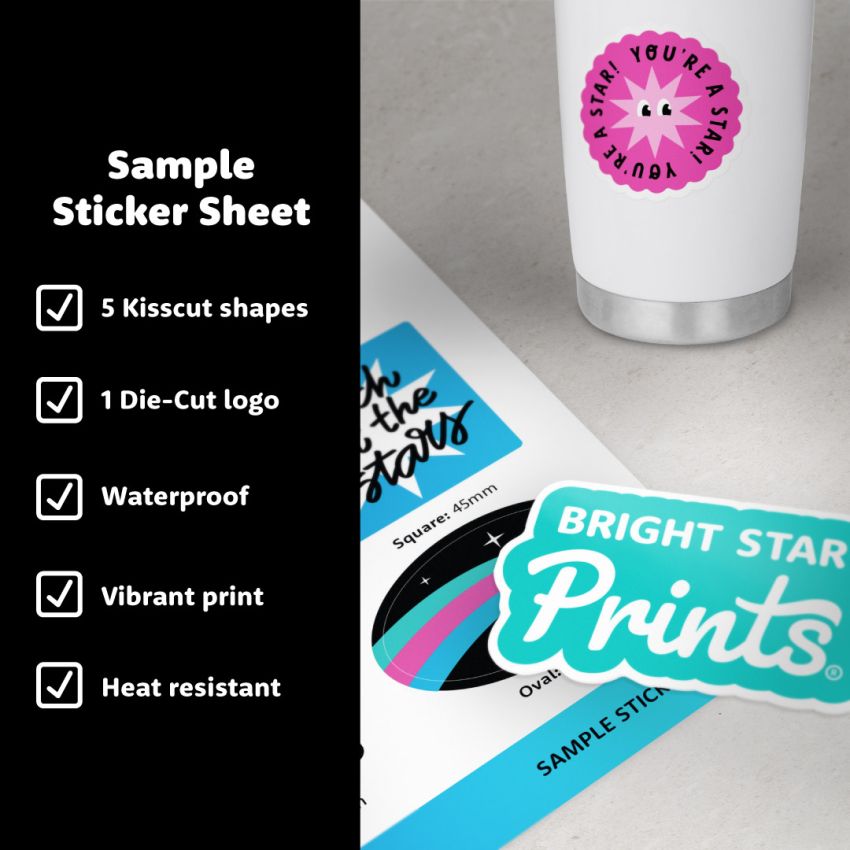 Vinyl Sticker Sample Sheet gallery image №1