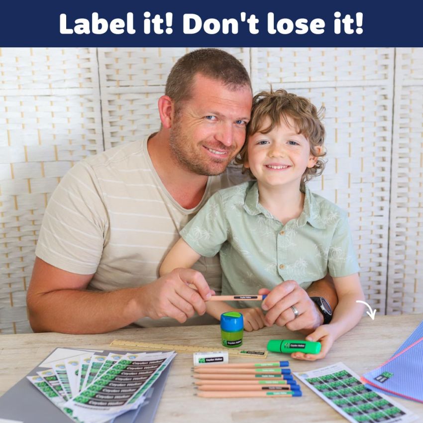 Designer School Name Labels Combo Pack product preview image