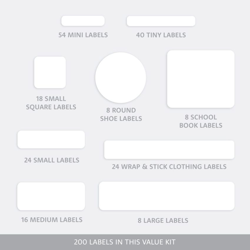 Designer School Name Labels Combo Pack product preview image