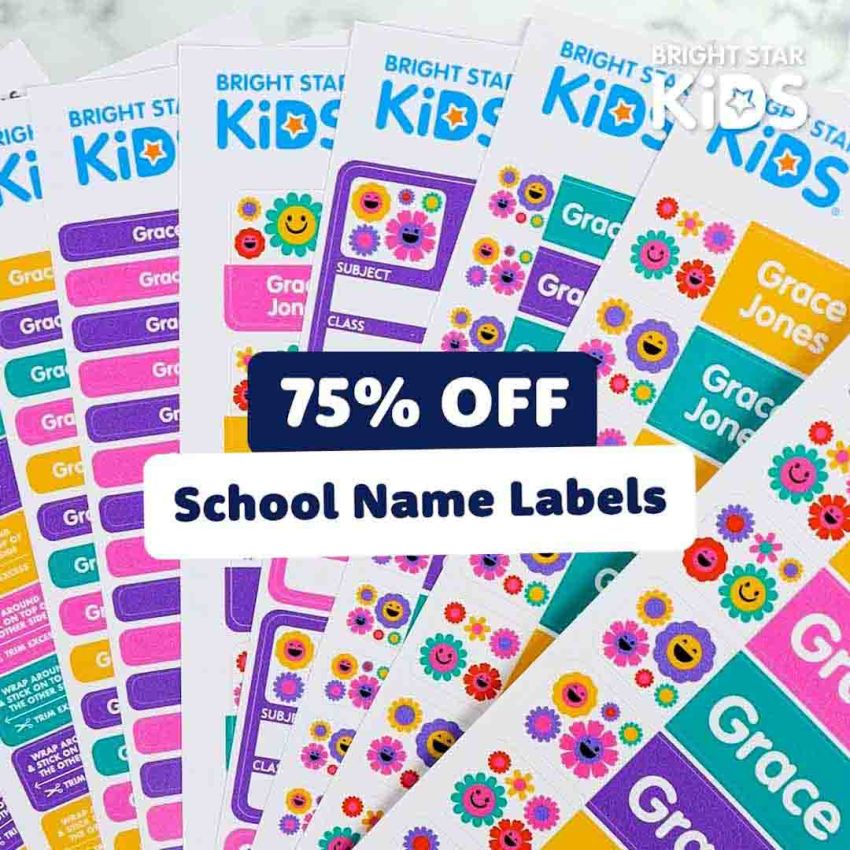 Designer School Name Labels Combo Pack gallery image №3