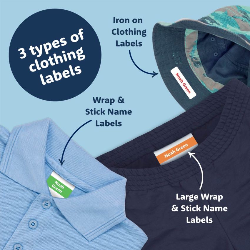 Small Iron On Clothing Name Labels product preview image