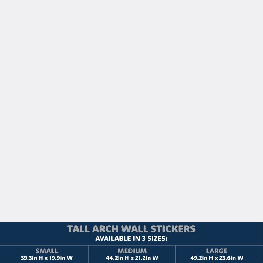 Tall Patterned Arch Wall Stickers