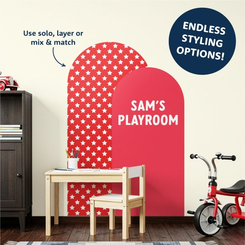Tall Patterned Arch Wall Stickers