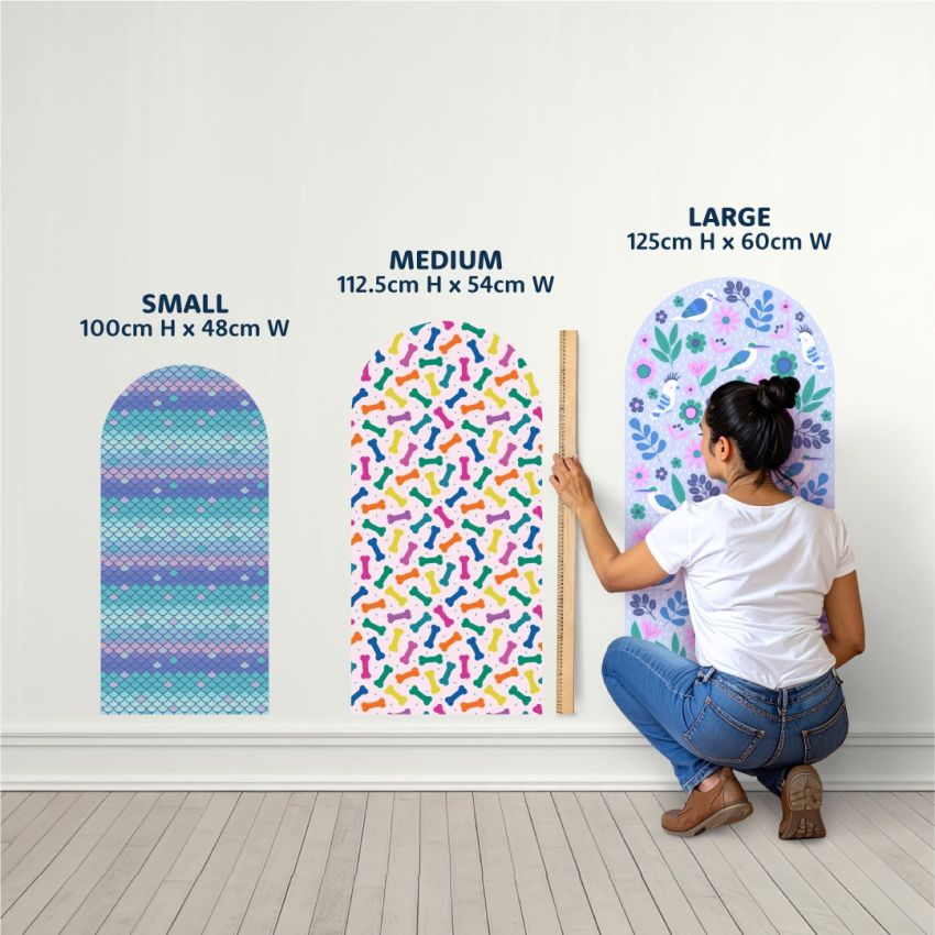 Tall Patterned Arch Wall Stickers