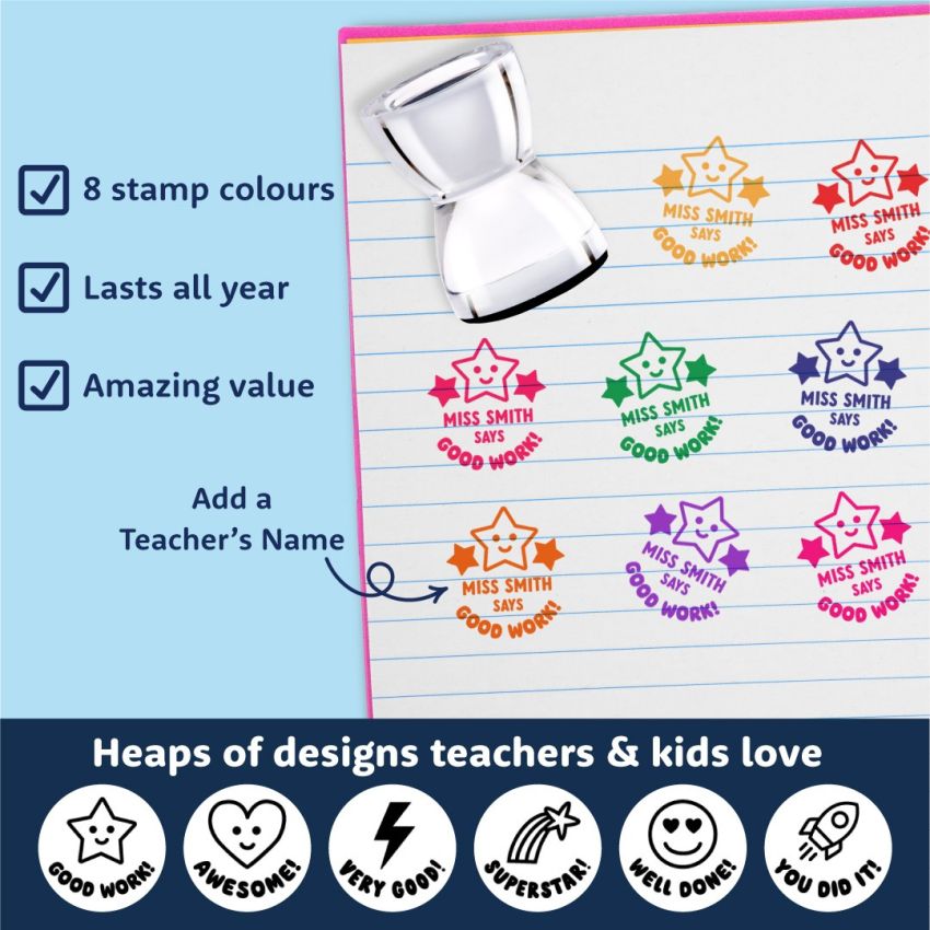 Teacher's Stamp & Ink Pad Set product preview image