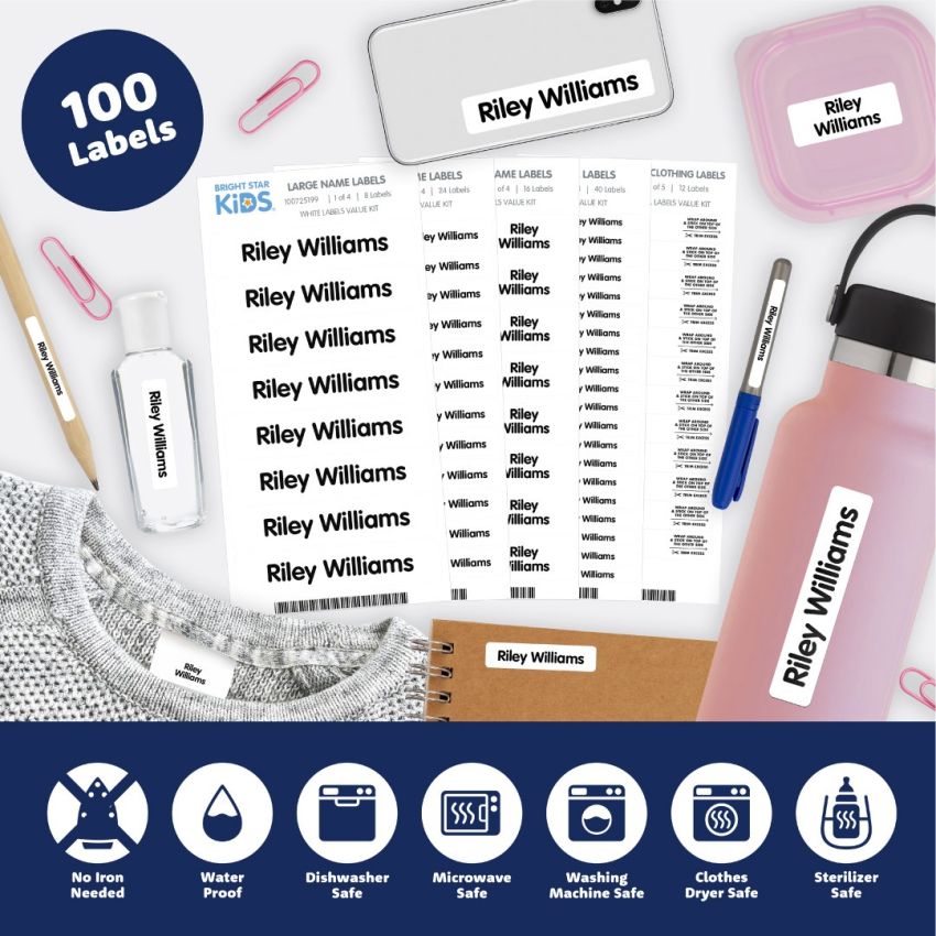 White Name Labels Combo Pack gallery image №3