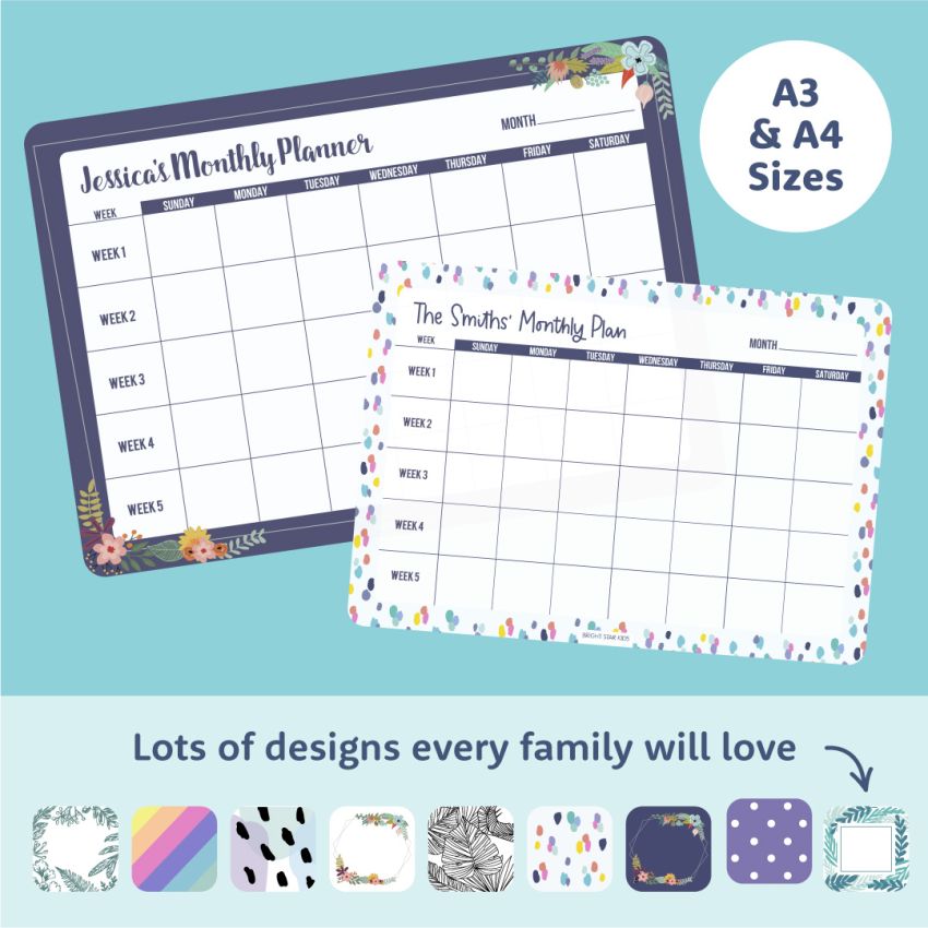 Dry Erase Monthly Planner product preview image