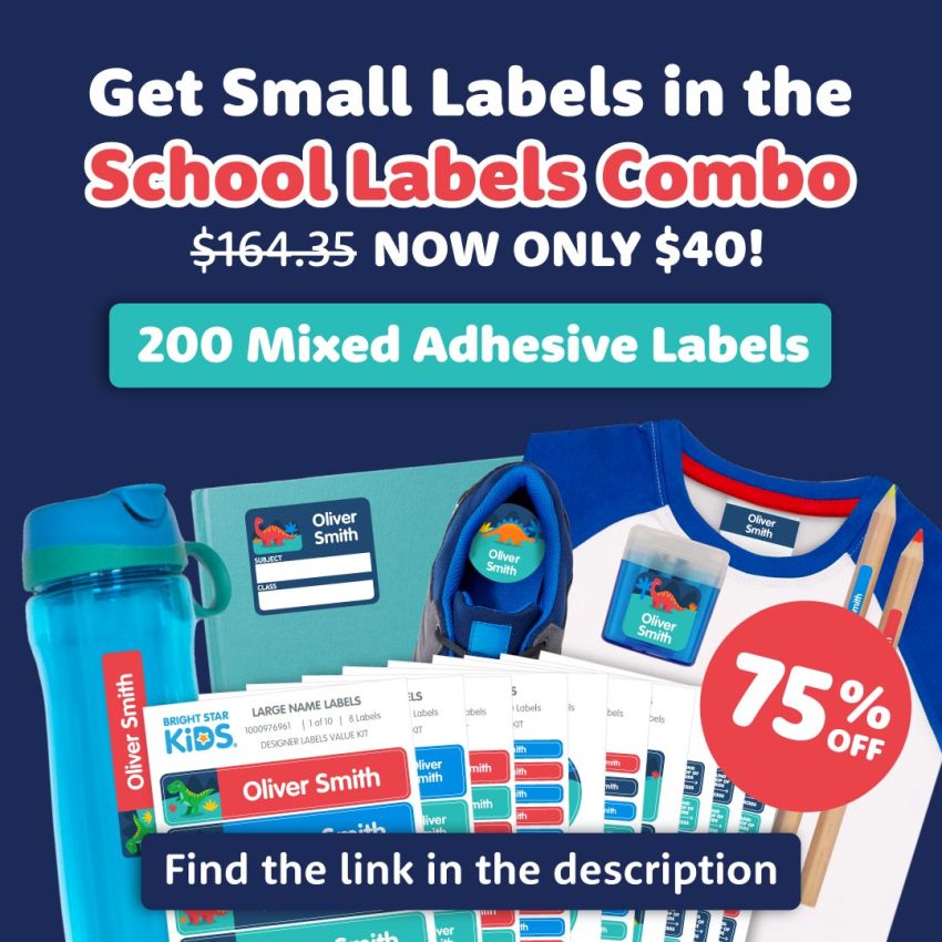 Designer Small Stick On Name Labels gallery image №2