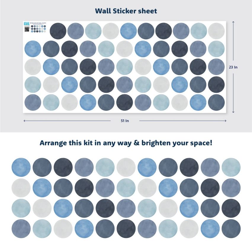 Watercolor Dots Wall Stickers product preview image