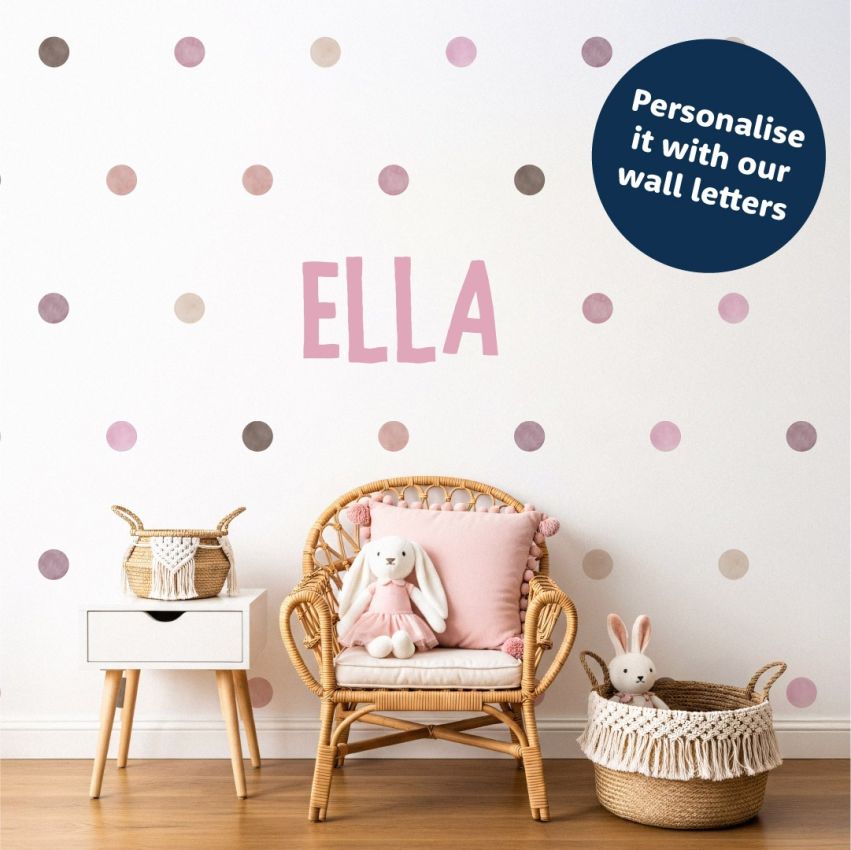 Watercolour Dots Wall Stickers gallery image №4
