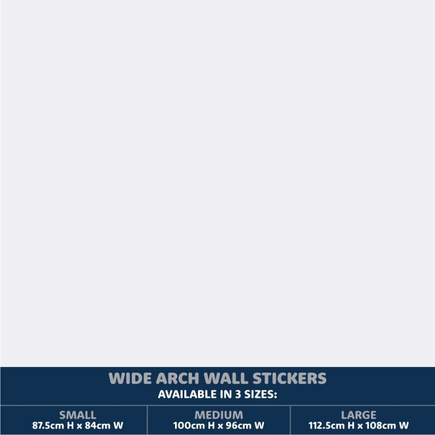 Wide Patterned Arch Wall Stickers