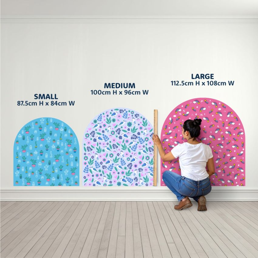 Wide Patterned Arch Wall Stickers