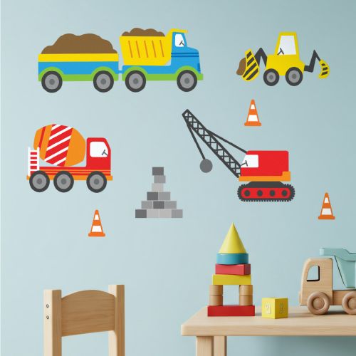 Construction Wall Stickers