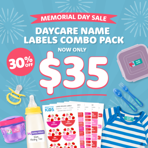 Daycare Name Labels Combo Pack
