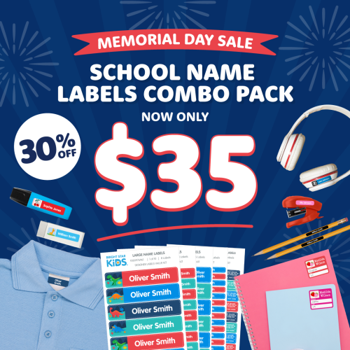 School Name Labels Combo Pack