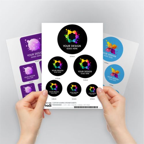 Custom Sample Sticker Sheets