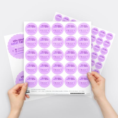 Scallop Vinyl Sticker Sheets
