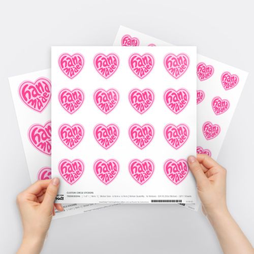 Custom Shape Vinyl Sticker Sheets
