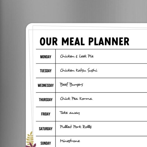 Dry Erase Meal Planner