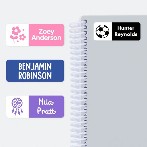 Classic Medium Stick On Name Labels