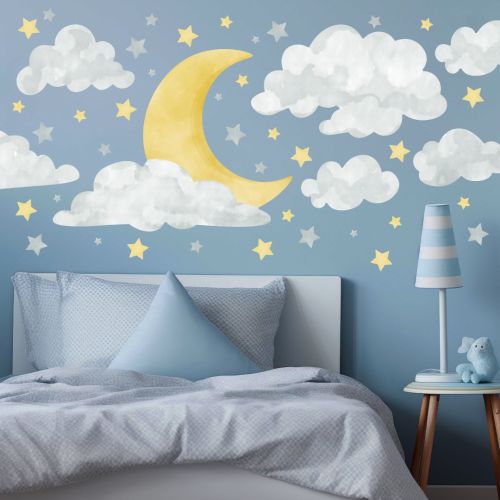 Moon & Stars Wall Stickers