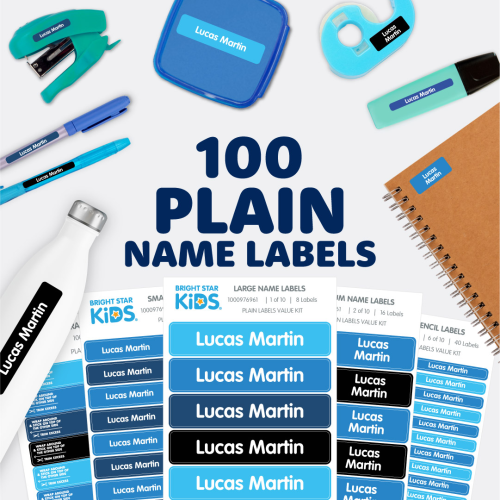 Plain Name Labels Combo Pack