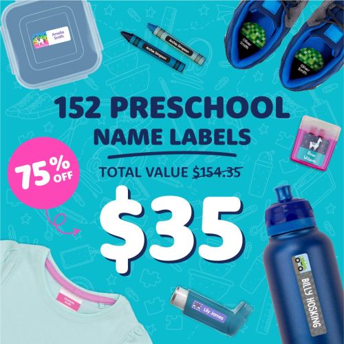 Preschool & Kindy Name Labels Value Kit