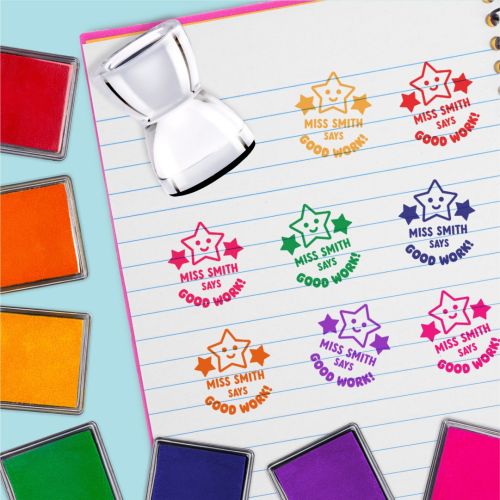 Teacher's Stamp & Ink Pad Set