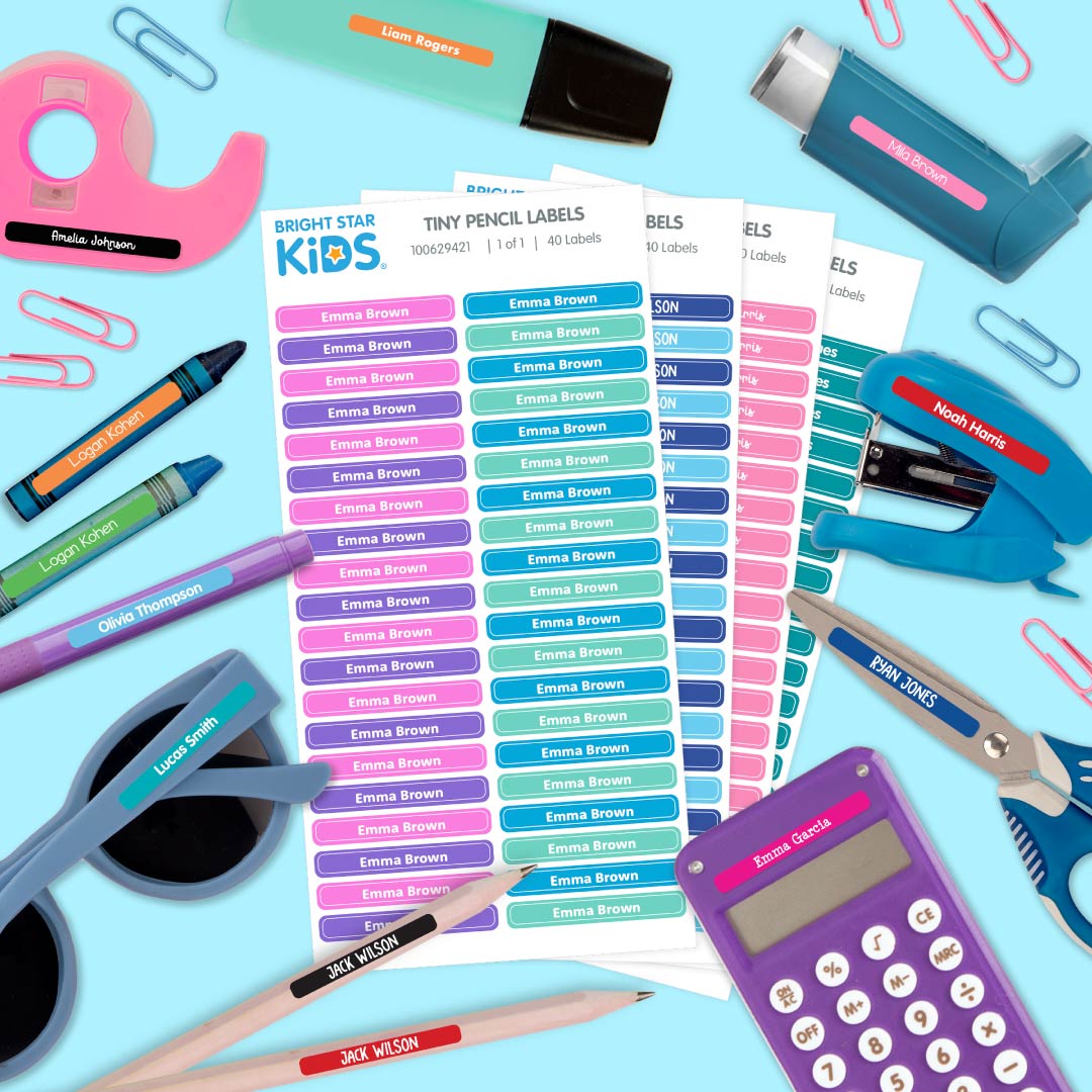 Tiny Pencil Name Labels
